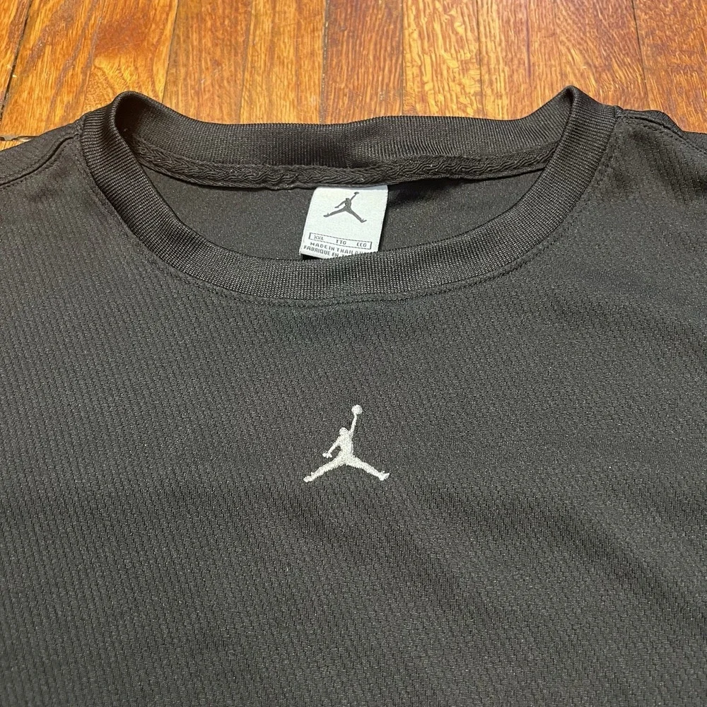 Jordan Basketball Performance Sleeveless Training Shirt Black Y2K Tank Size XXL